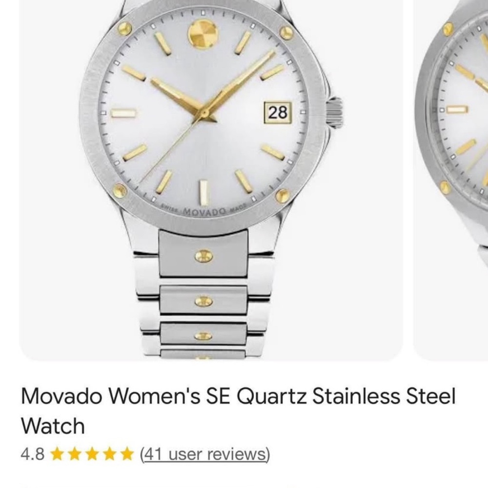 Women’s Movado SE Quartz Stainless Steel Watch - Picture 3 of 3
